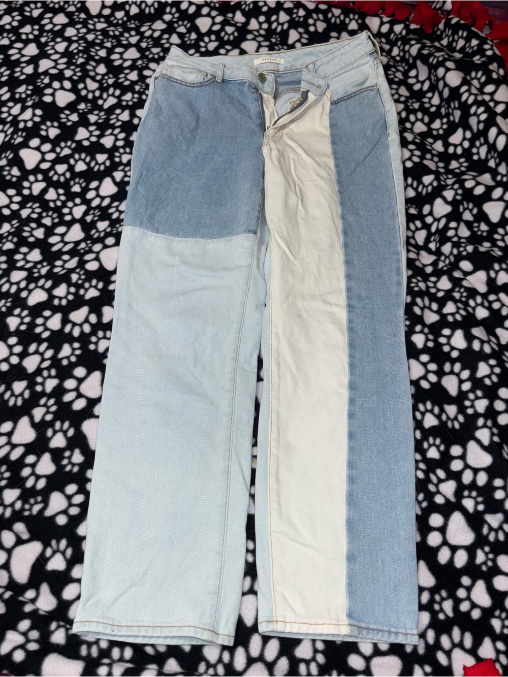 Patchwork Light Blue womans Jeans